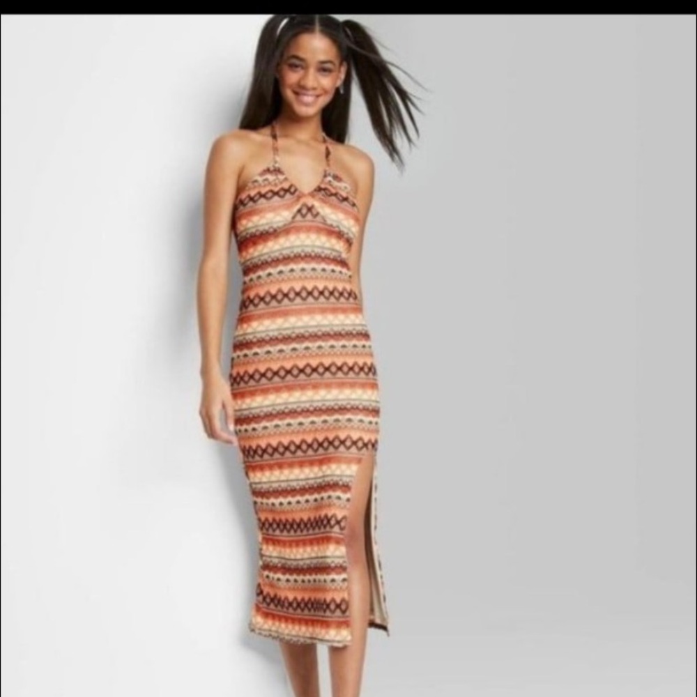 NWT wild Fable slip dress crochet with lining